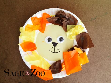 Erika Brent Sage And Zoo Lion Craft For Toddlers