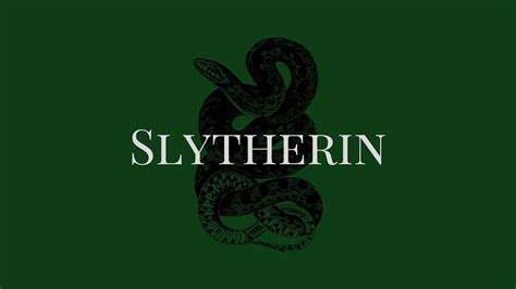 Slytherin White Word Logo Green Background Hd Slytherin Wallpapers Hd
