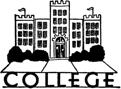 Free College Clipart Black And White Download Free College Clipart