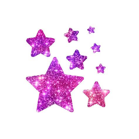 Pink Glitter Star Png