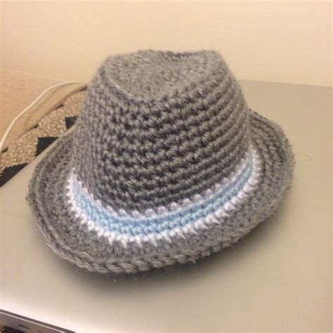 Baby Fedora Crochet Baby Cap Crochet Baby Projects Crochet Hats