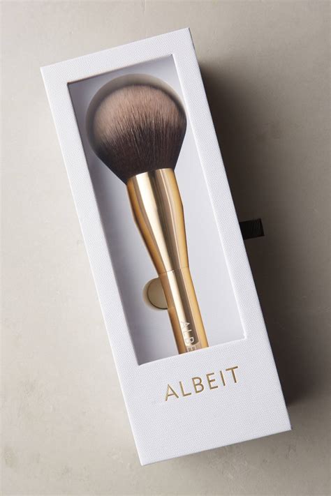 Abeit meaning though is used predominately to introduce concessive phrases: Albeit Powder Brush | Anthropologie