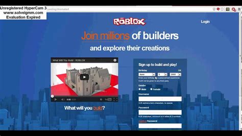 Roblox Old Sign Up