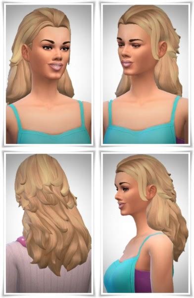 Birksches Sims Blog Sofias Slick Back Hair Sims 4 Hairs