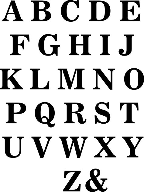 Large Letters Serif Font Lettering Styles Alphabet Lettering Fonts