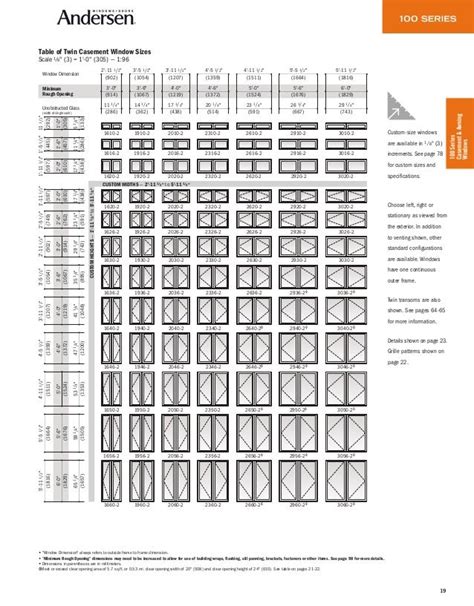 Andersen Product Guide 100 Series Window Door 9045491