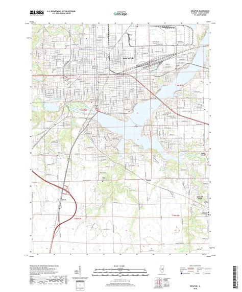 Mytopo Decatur Illinois Usgs Quad Topo Map