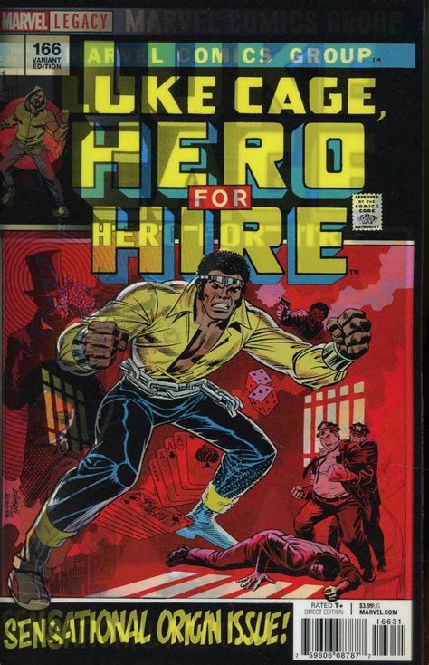 Luke Cage 166 Cover B Variant Dave Johnson Lenticular Homage Cover