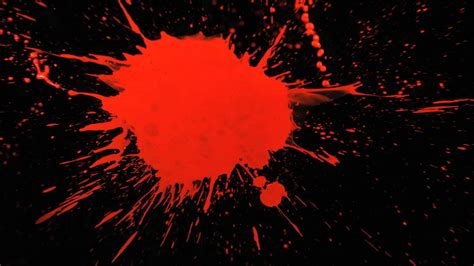 Free Download Motion Paint Splatter With Red Paint Splattering A Black