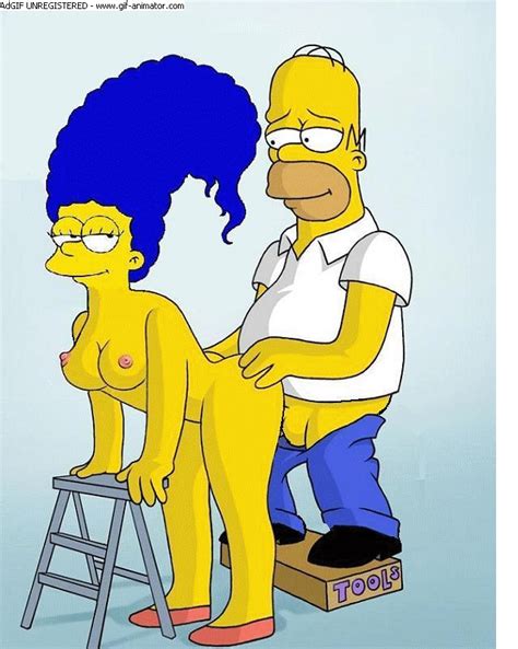 Rule 34 Animated Breasts Clothes Color Female Homer Simpson Human Male Marge Simpson Nipples