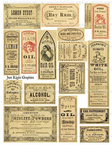 Apothecary Label Template