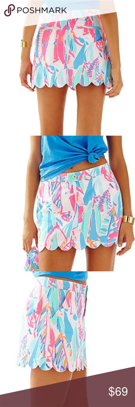 Nwt Lilly Pulitzer Collette Skort Out To Sea Sz 4 Clothes Design