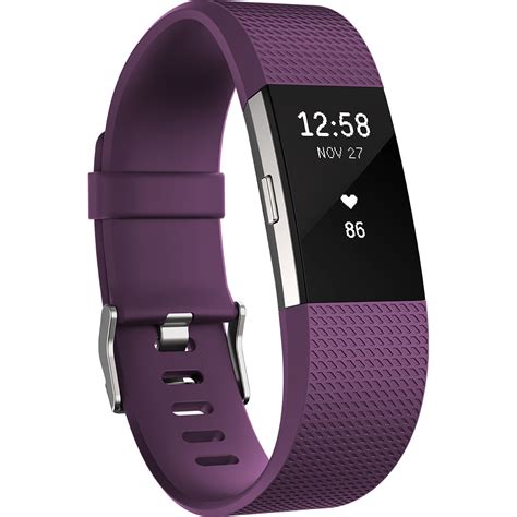 Fitbit Charge 2 Fitness Wristband Small Plum Fb407spms Bandh