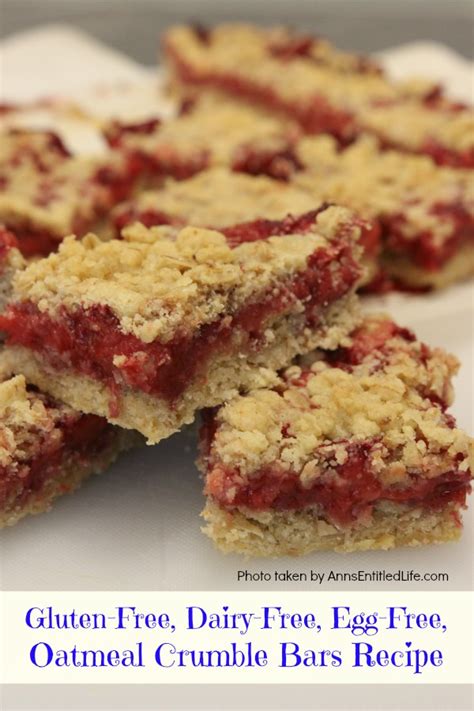Gluten, dairy, and egg free pancakes. Gluten-Free, Dairy-Free, Egg-Free, Oatmeal Crumble Bars Recipe