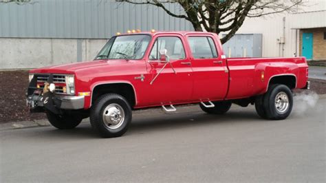 Super Rare Bone Stock 1988 Chevy K30 4x4 Crew Cab Dually Only 92514