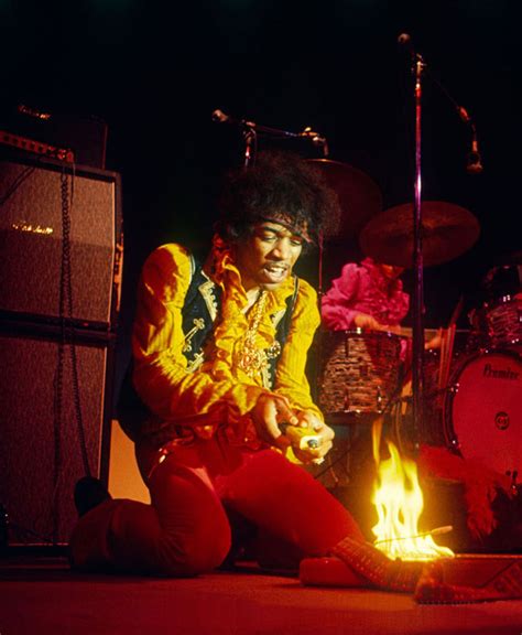 Jimi Hendrix Burning His Strat Monterey Pop Festival 1967
