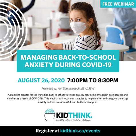 Managing Back To School Anxiety During Covid 19 Kidthink