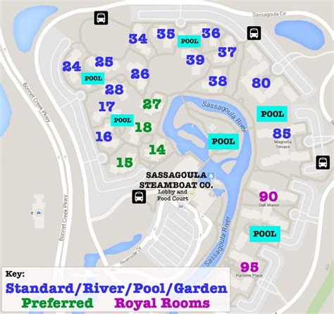 Port Orleans Resort Riverside Map How To Navigate Room Layouts