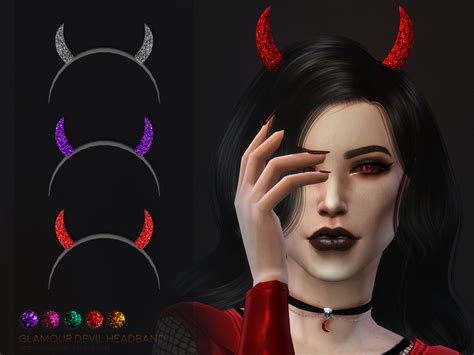The Sims Resource Glamour Devil Headband Simblreen 2020