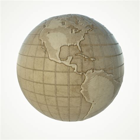 Maps Earth Globe World 3d Model Turbosquid 1392348