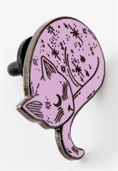 Punky Pins Mystical Cat Pink Enamel Limited Edition Pin Impericon En