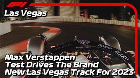 F Testing Max Verstappen Tests Out The Brand New Las Vegas