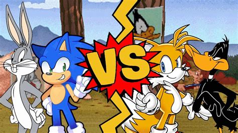 M U G E N Battles Sonic Bugs Bunny Vs Tails Daffy Duck Youtube