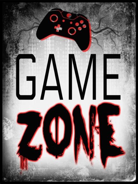 Game Zone Plakat Plakatbarno
