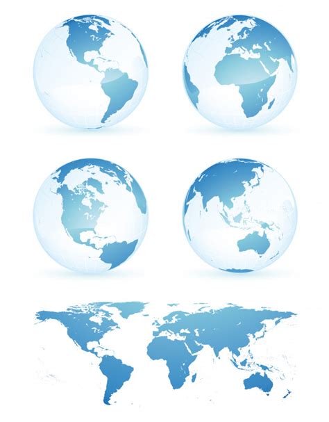 Globe Earth Map Vector Design Illustration Template Premium Vector