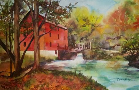 The Red Mill Etsy Arches Watercolor Paper Watercolor Paintings