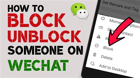 How To Blockunblock Someone On Wechat Youtube