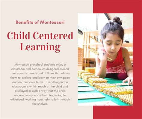 Benefits Of A Montessori Education Child Centered Approach Sonnet