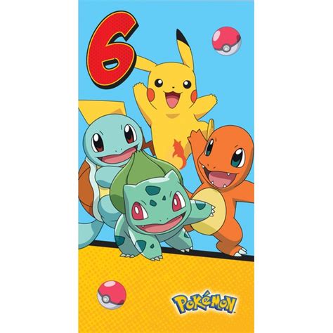 Pokémon Birthday Card Age 6 Smyths Toys Uk