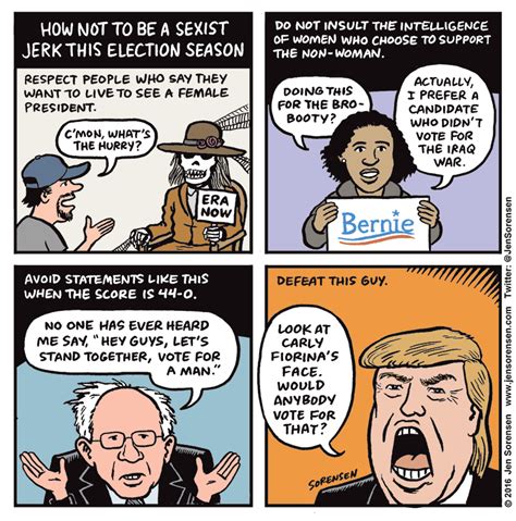 cartoon how not to be a sexist jerk this election season
