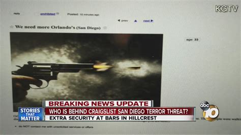 Who is behind Craigslist San Diego terror threat? - YouTube