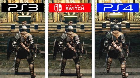 Comparación De Los Gráficos De Dark Souls En Ps3 Ps4 Y Nintendo Switch