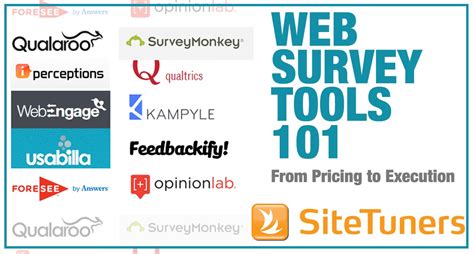 Web Survey Tools 101 From Pricing To Execution Sitetuners
