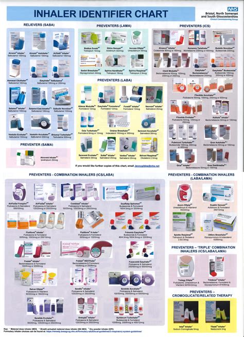 Inhaler Identifier Chart Coolguides