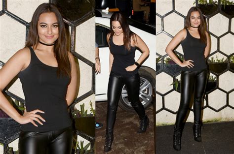 Sonakshi Sinha Pulls Off The Sexy Leather Pants Times Of India
