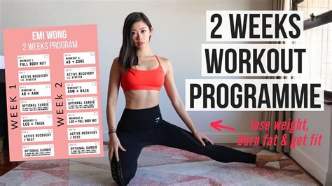 2 Weeks Workout Program To Lose Weight Get Abs And Burn Fat Arms Belly