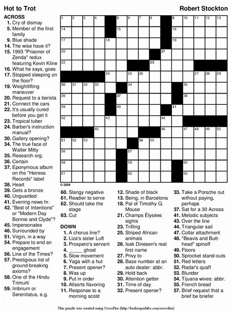 The detroit free press is the largest daily newspaper in detroit, michigan, united states. Free Printable Crosswords Medium | Free Printable