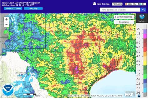 Rainfall Map Of Texas United States Map