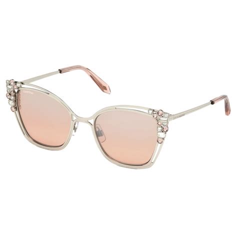 Swarovski Nile Cat Eye Sunglasses Sk163 P 16z Beige Sunglasses Swarovski Eyewear