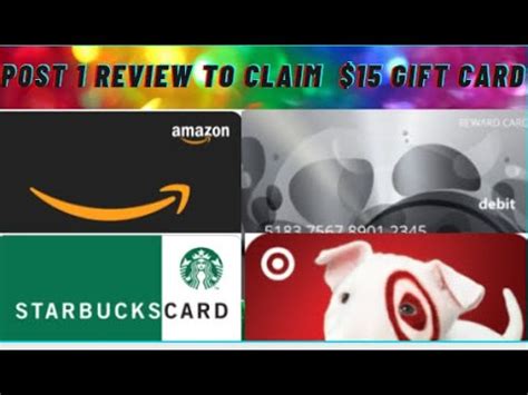 Earning amazon gift cards is just a few clicks away. Claim Gift Card Amazon Target Starbucks And More Just Post A Review - YouTube