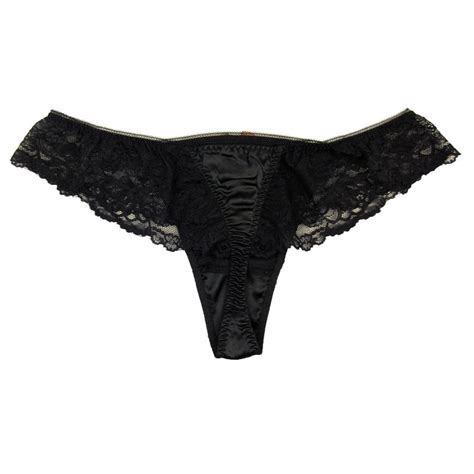 93 Silk 7 Spandex Womens Sexy Lace Thong Panties Seta Mutandine Perizoma Paradise Silk