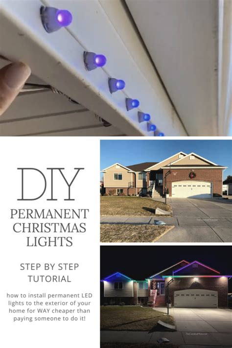 Diy Permanent Led Christmas Lights The Creative Mom