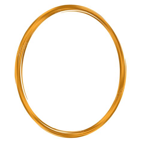 Aesthetic Golden Oval Frame Oval Golden Frames Png Transparent