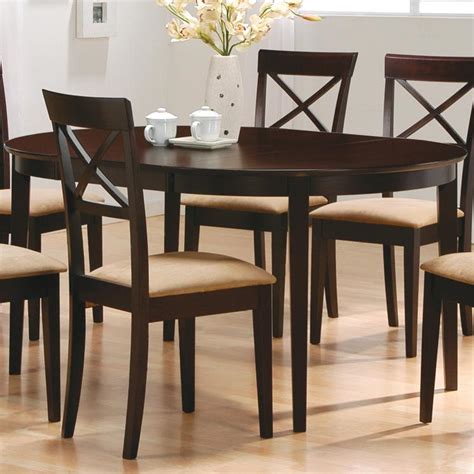 Coaster Mix And Match Oval Dining Leg Table Value City Furniture