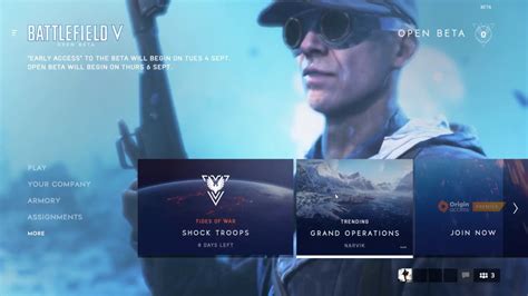 Battlefield 5 Open Beta Pc First Look Download And Game Menu Settings