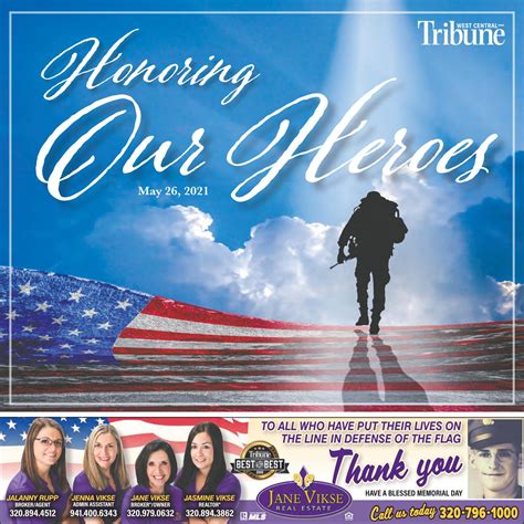 Honoring Our Heroes Memorial Day Edition By West Central Tribune Issuu